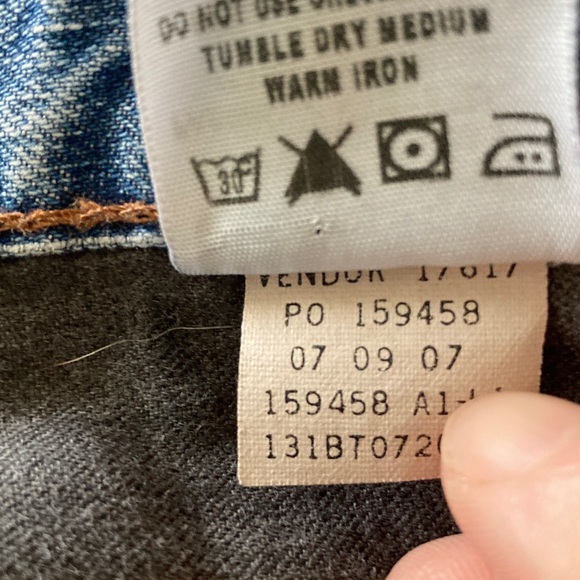 Classic Blue Men's Jeans BullHead size 34 - Picture 6 of 7